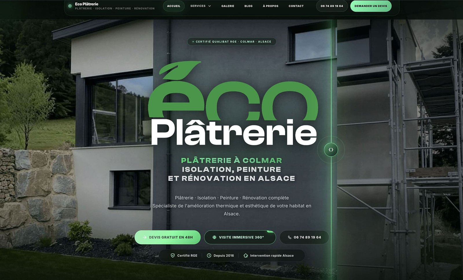 Ecoplaterie - Site vitrine VVV Designer
