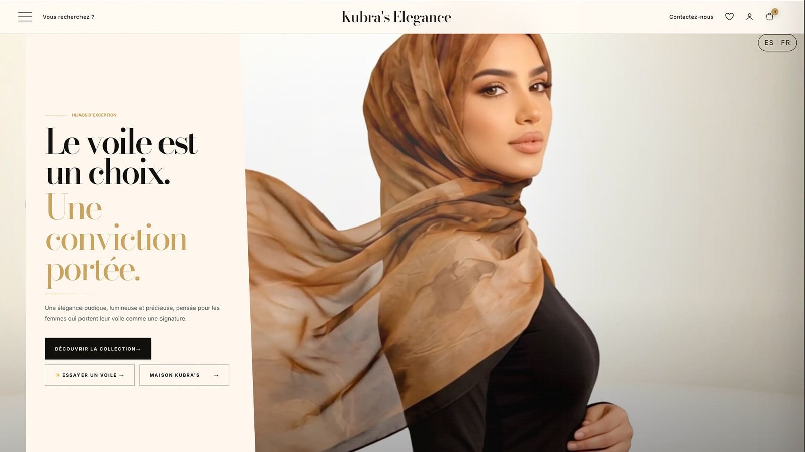 Kubra's elegance — Boutique e-commerce