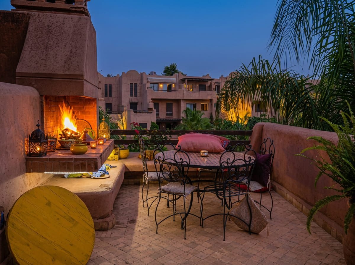 Terrasse immobilière à Marrakech